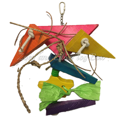 Triangular Chunky Pine Bird Toy